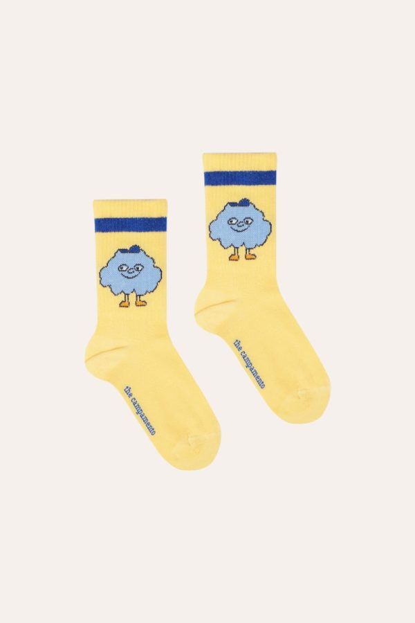 Happy Cloud Socks Yellow - The Campamento