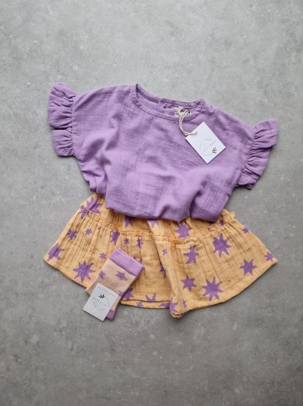 Mini Ruffle Skirt Stars - Petit Blush