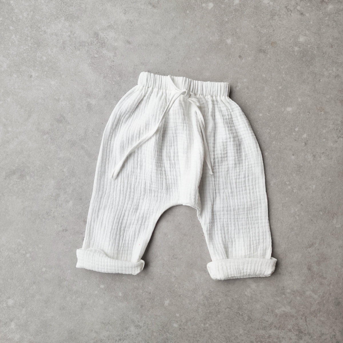 Muslin Pants White - Pequenotocon