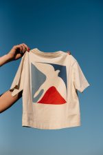 Oversized Logo Shirt Ecru - Jenest