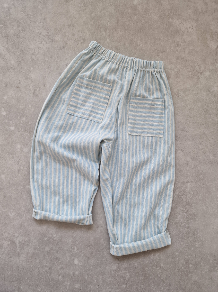 Stripe Pocket Pants Sky