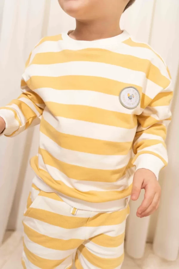 Yellow Stripes Sweatshirt - Little Dutch