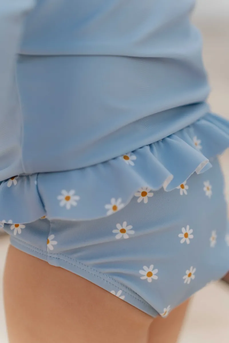Daisy Blue Ruffle Swim Pants - Little Dutch