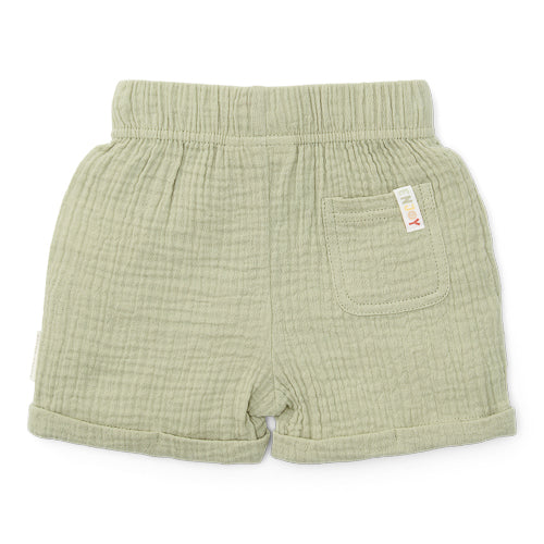 Muslin Short Green - Little Dutch