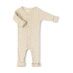 Rib Onesie Biscuit Stripe - Nixnut