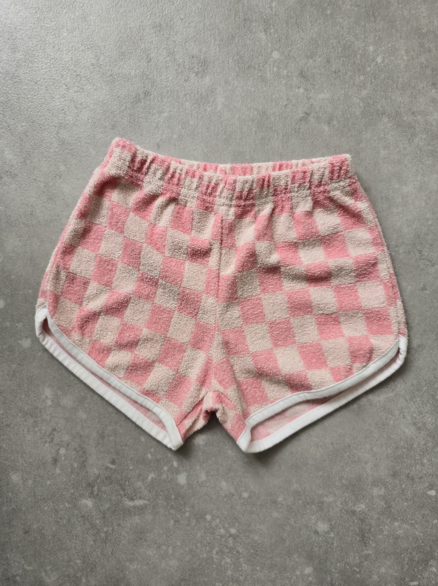 Pink Terry Check Short