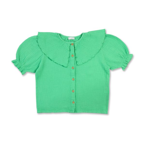 Bobbi Blouse Irish Green - Petit Blush