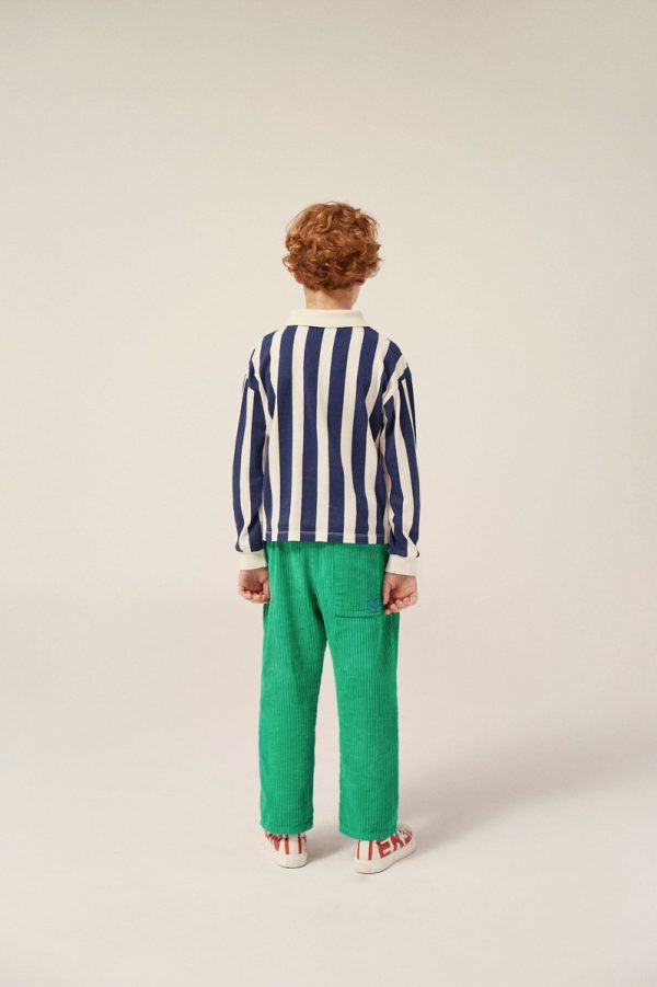 Blue Stripe Kids Polo Sweatshirt - The Campamento