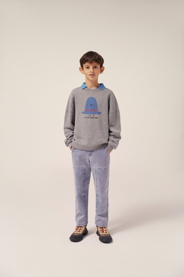 Blue Hat Oversized Sweatshirt - The Campamento