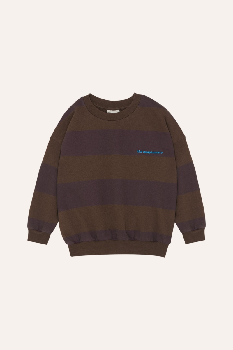 Brown Stripes Sweatshirt - The Campamento