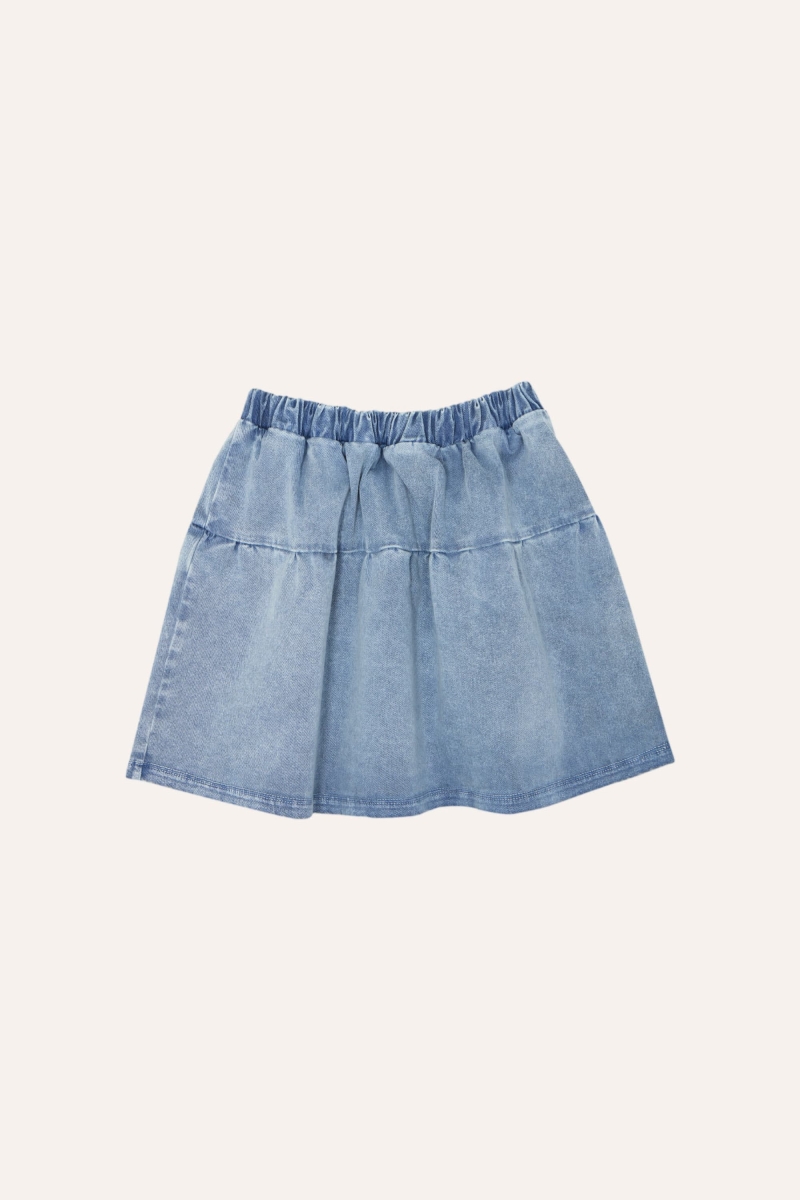 Blue Washed Skirt - The Campamento