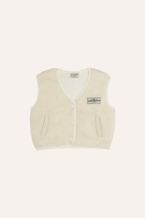 Ecru Pollar Fleece Vest - The Campamento