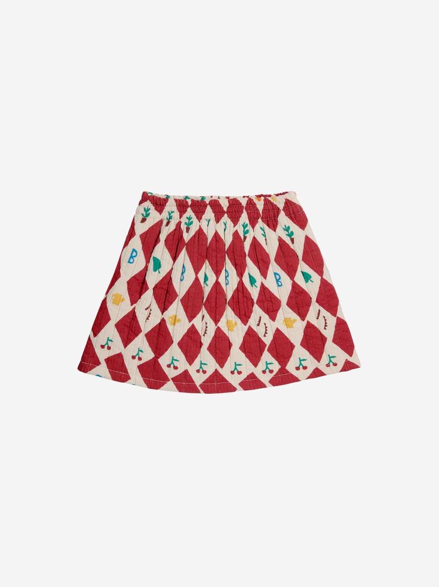 Harlequin Allover Quilted Skirt - Bobo Choses