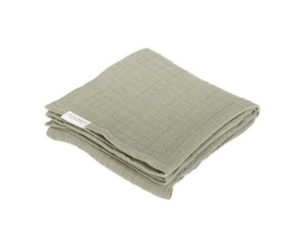 Swaddle Doek Olive 120X120 - Little Dutch